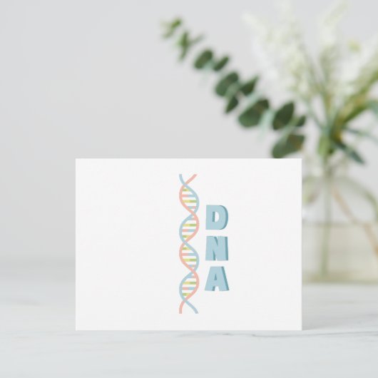 DNA-Kette Postkarte (Stehend Vorderseite)