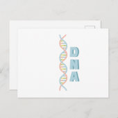DNA-Kette Postkarte (Vorne/Hinten)