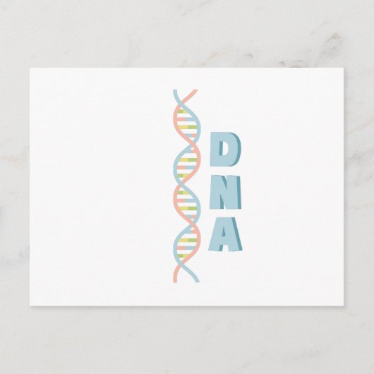 DNA-Kette Postkarte (Vorderseite)