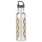 ​ ​ DNA Mitte Jahrhundert Moderne STEM Biologie St Edelstahlflasche (Rückseite)