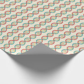  DNA Mitte Jahrhundert Moderne STEM Biologie St Geschenkpapier (Ecke)