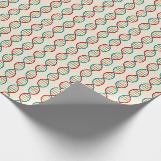 ​ ​ DNA Mitte Jahrhundert Moderne STEM Biologie St Geschenkpapier (Ecke)