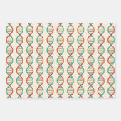  DNA Mitte Jahrhundert Moderne STEM Biologie St Geschenkpapier Set (Vorderseite 3)