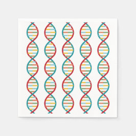  DNA Mitte Jahrhundert Moderne STEM Biologie St Serviette