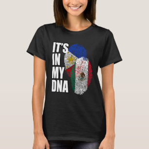 DNA-Mix-Fahne mexikanischer und philippinischer He T-Shirt