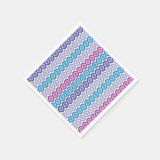 DNA-Muster Serviette (Ecke)