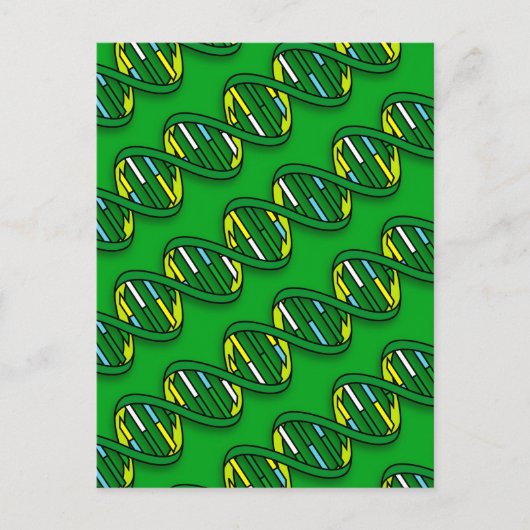 DNA-Muster-Wissenschaft Postkarte (Vorderseite)