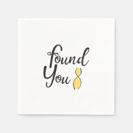 DNA-Party gefunden Serviette