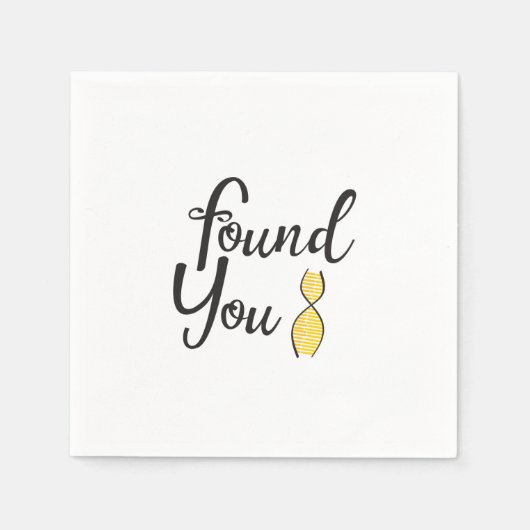 DNA-Party gefunden Serviette (Vorderseite)