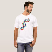 DNA Sequence Science Unisex Shirt, BioDNA-Code T-Shirt (Vorne ganz)