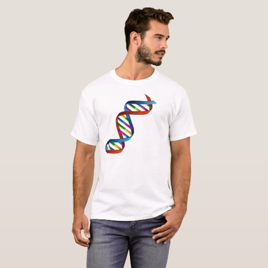 DNA Sequence Science Unisex Shirt, BioDNA-Code T-Shirt (Vorne ganz)