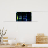 DNA-Sequenzgel 1 Poster (Küche)