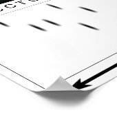 DNA-Sequenzierungspapier Poster (Ecke)
