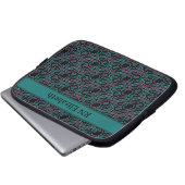 DNA Snake Chasing Schwanz Pattern Nurname Laptopschutzhülle (Vorne Knopf)