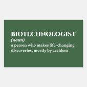 DNA-Spezialist Funny Definition Rechteckiger Aufkleber (Vorderseite)