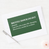 DNA-Spezialist Funny Definition Rechteckiger Aufkleber (Umschlag)