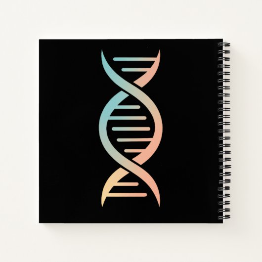 "DNA Spiral Simplicity" Notizblock (Rückseite)