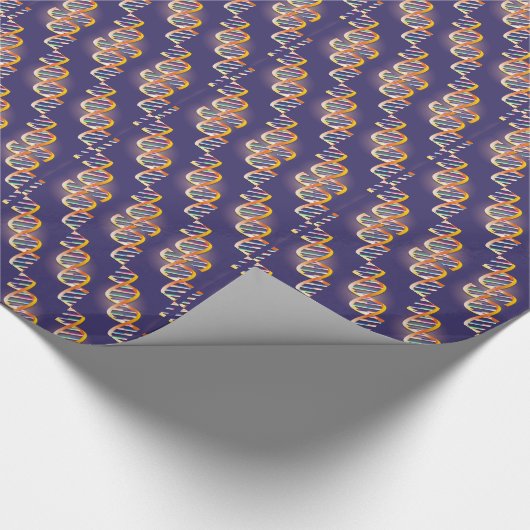 DNA Spotlight Medizin Geschenkpapier (Ecke)