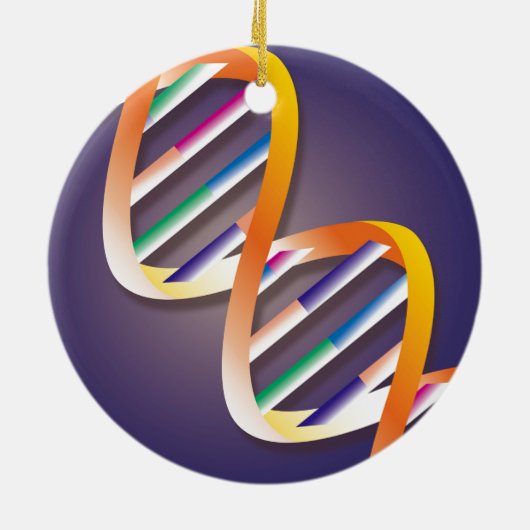 DNA Spotlight Medizin Keramik Ornament (Hinten)