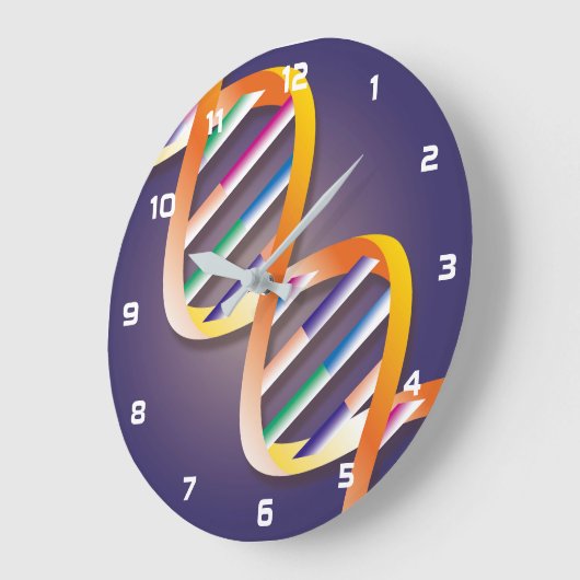 DNA Spotlight Science Große Wanduhr (Winkel)