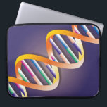 DNA Spotlight Science Laptopschutzhülle<br><div class="desc">Eine coole,  trendige und lustige Wissenschaft inspiriert Laptop-Hülle als Geschenk für alle Wissenschaftler,  Wissenschaftslehrer,  Wissenschaftsschüler,  kurz,  jeder Wissenschaftsfreak in Ihrem Leben (und das schließt Sie ein)! Design: Science Geekness© unter http://www.zazzle.com/sciencegeekness*</div>