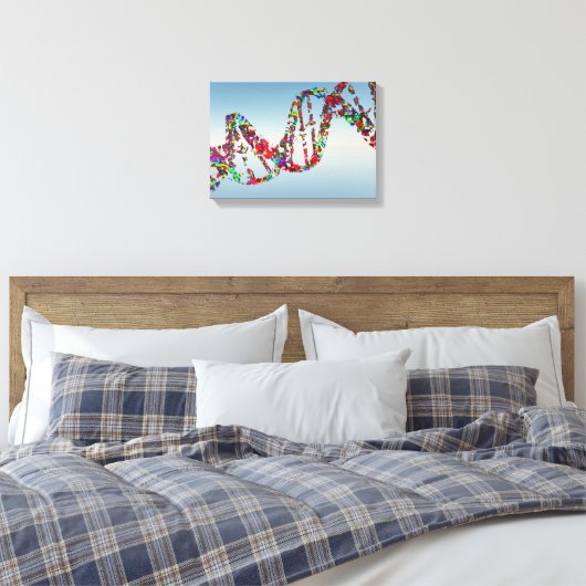 DNA-Strand Leinwanddruck (Insitu (Schlafzimmer))