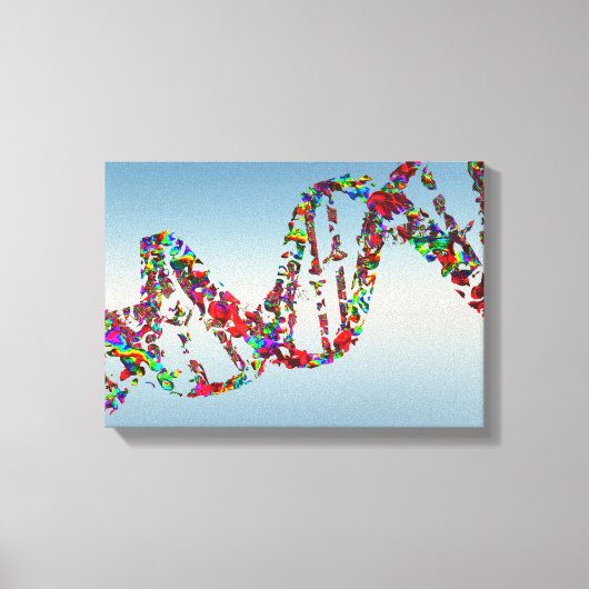 DNA-Strand Leinwanddruck (Vorderseite)