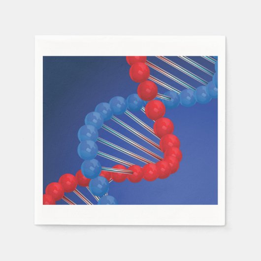 DNA Strand Paper Napkins Serviette (Vorderseite)