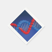 DNA Strand Paper Napkins Serviette (Ecke)
