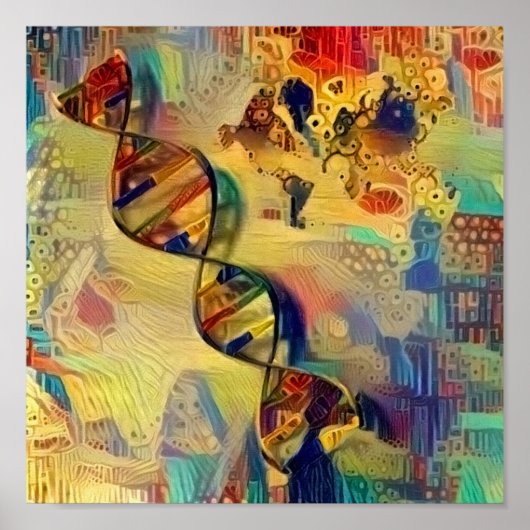 DNA strand Poster (Vorne)
