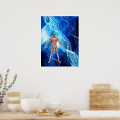 DNA-Strand Poster (Küche)