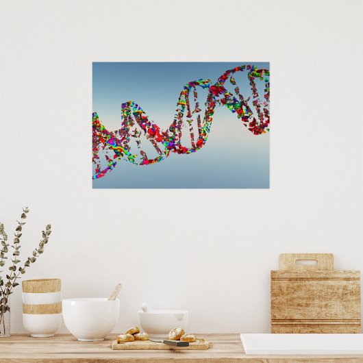 DNA-Strand Poster (Küche)