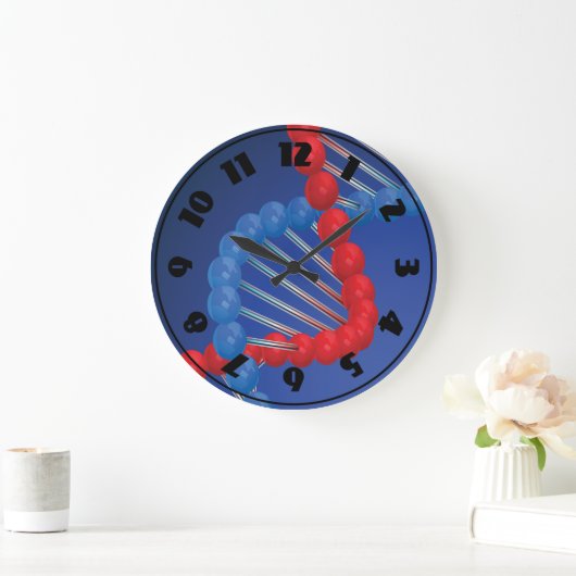 DNA-Strand-Uhr Große Wanduhr (Zuhause)