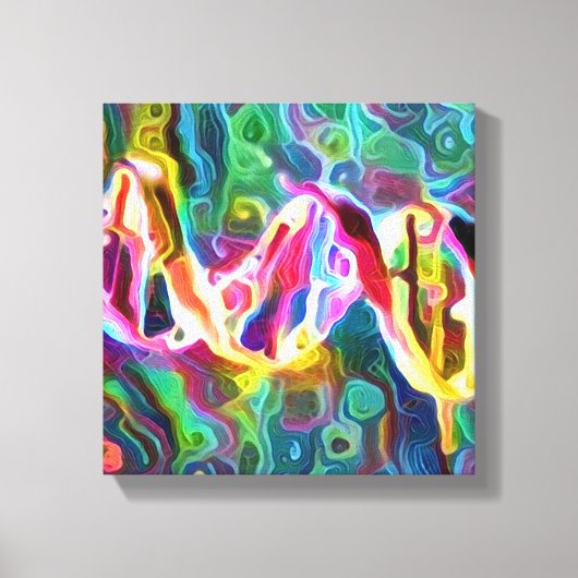 DNA-Strang-Artwork-Canvas Leinwanddruck (Vorderseite)