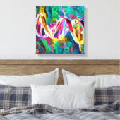 DNA-Strang-Artwork-Canvas Leinwanddruck (Insitu (Schlafzimmer))