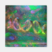 DNA-Strang-Artwork Magnet (Vorne)