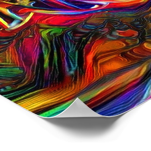 DNA-Strang-Artwork Poster (Ecke)