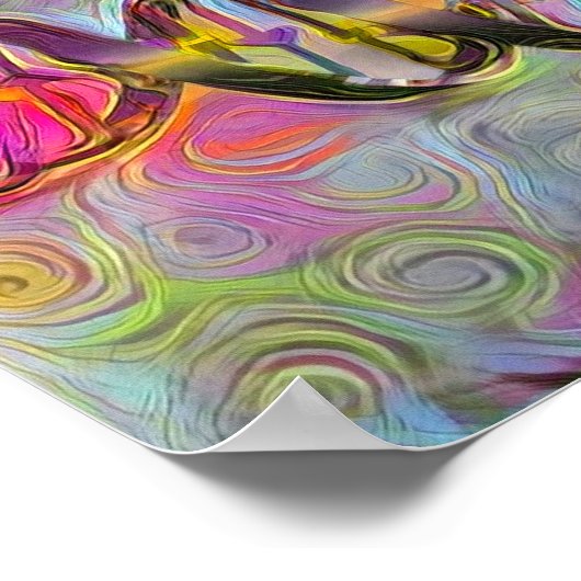 DNA-Strang-Artwork Poster (Ecke)