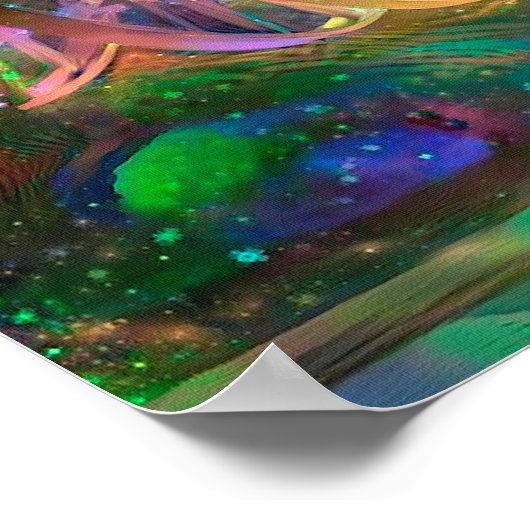 DNA-Strang-Artwork Poster (Ecke)