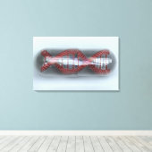 DNA-Strang in einer Kapsel Leinwanddruck (Insitu (Holzboden))