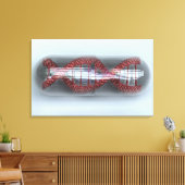 DNA-Strang in einer Kapsel Leinwanddruck (Insitu (Wohnzimmer))
