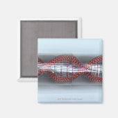 DNA-Strang in einer Kapsel Magnet (Vorderseite/Rückseite)