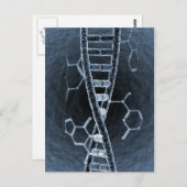DNA-Strang Postkarte (Vorne/Hinten)