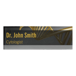 DNA-Strang Professional Gold Medizinischer Luxus Namenschild