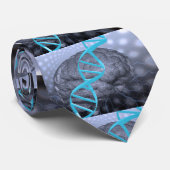 DNA-Strang und Gehirn Krawatte (Gerollt)