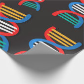 DNA-Stränge Geschenkpapier (Ecke)