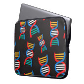 DNA-Stränge-Muster Laptopschutzhülle (Vorderseite Links)