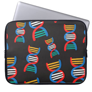DNA-Stränge-Muster Laptopschutzhülle
