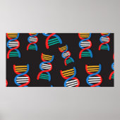 DNA-Stränge-Muster Poster (Vorne)