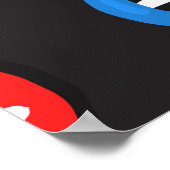 DNA-Stränge-Muster Poster (Ecke)